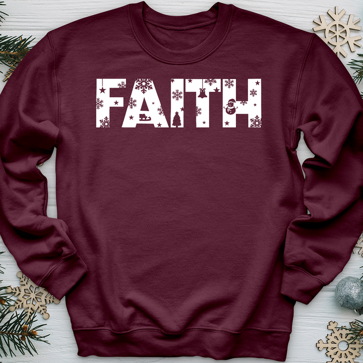 Faith Winter Font  Crewneck