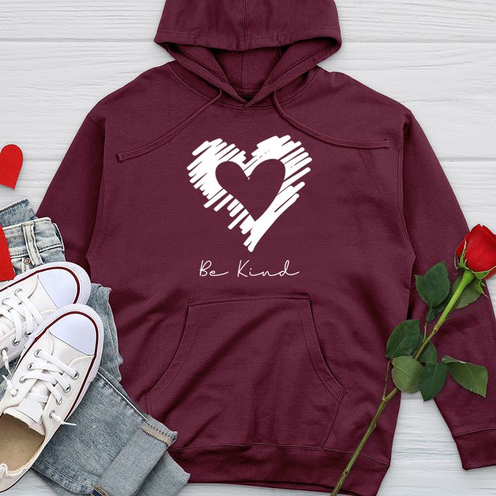 Heart Silhouette Midweight Hooded Sweatshirt