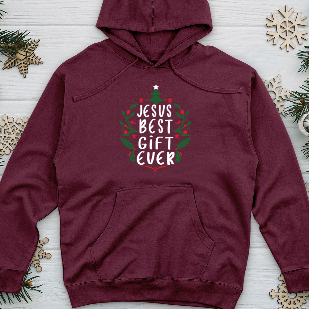 Jesus Best Gift Ever Midweight Hooded Sweatshirt