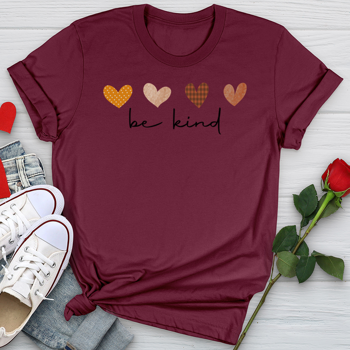 Be Kind Autumn Hearts Softstyle Tee