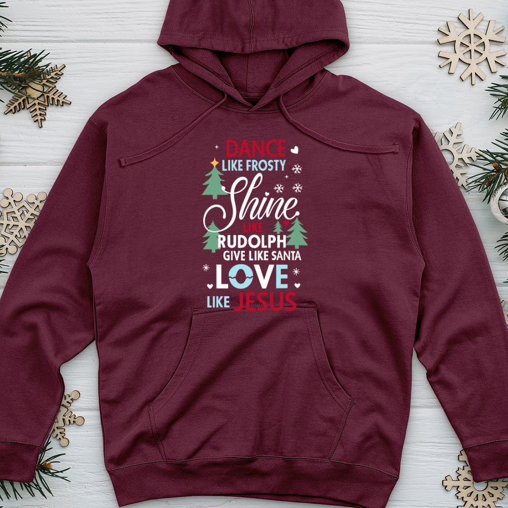 Love Like Jesus 01 Midweight Hooded Sweatshirt