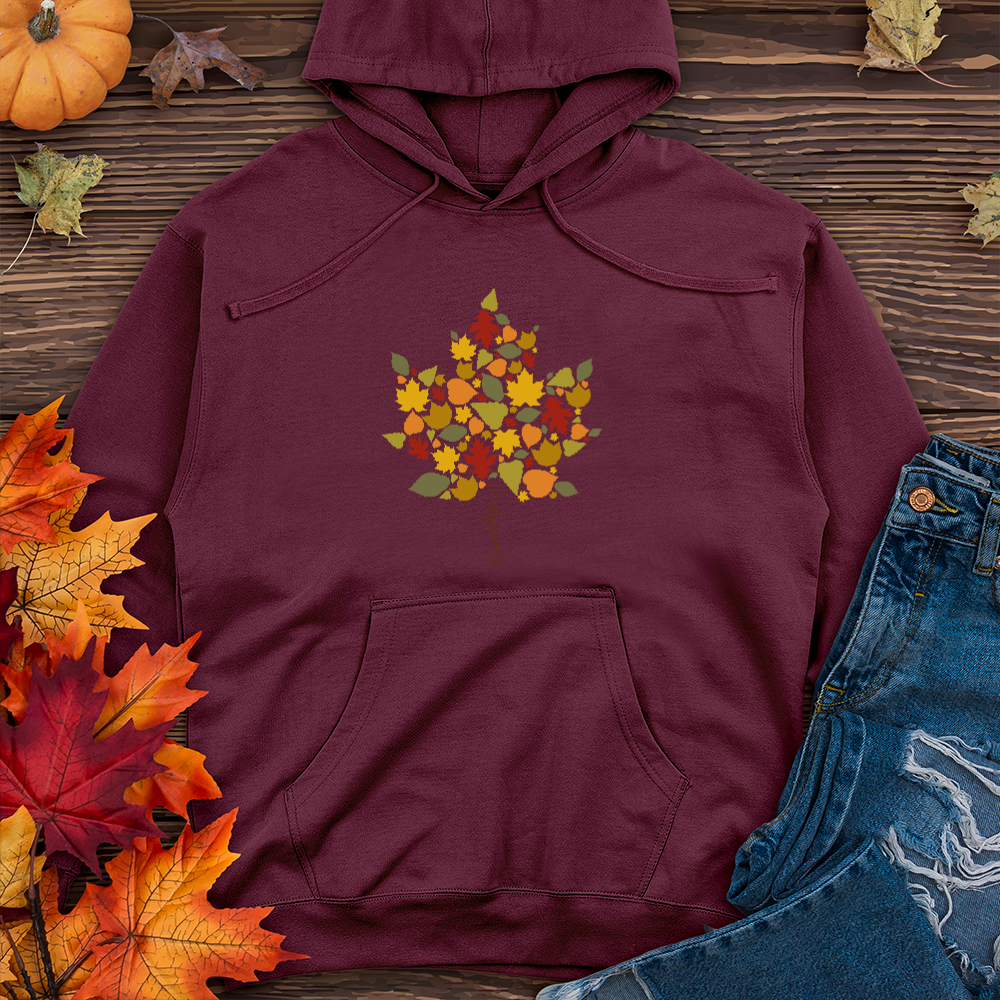 Thankful Leaf Stem Midweight Hoodie