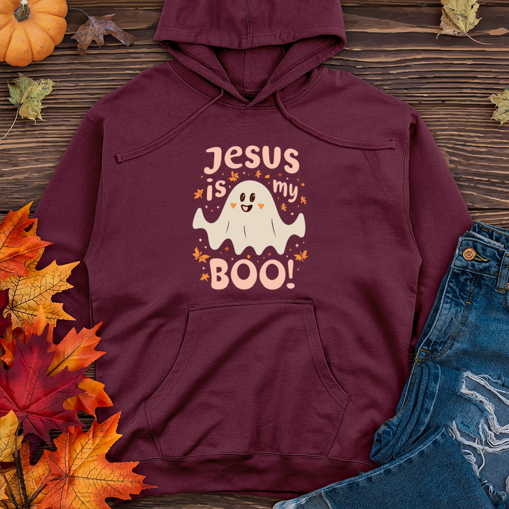 Jesus is boo Midweight Hooded Sweatshirt