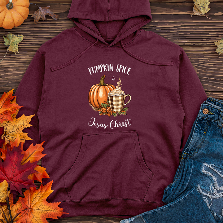 Pumpkin Spice & Jesus Midweight Hoodie