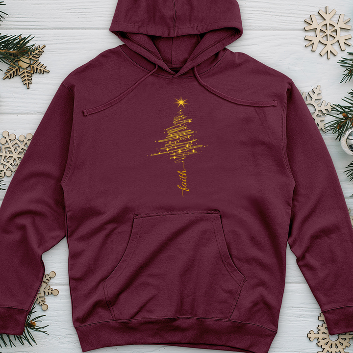 Faith Gold Tree Midweight Hooded Sweatshirt