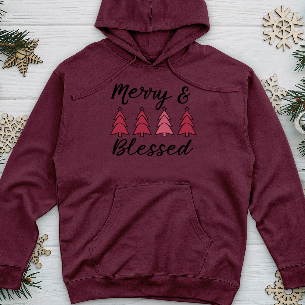 Merry and Blessed Midweight Hooded Sweatshirt