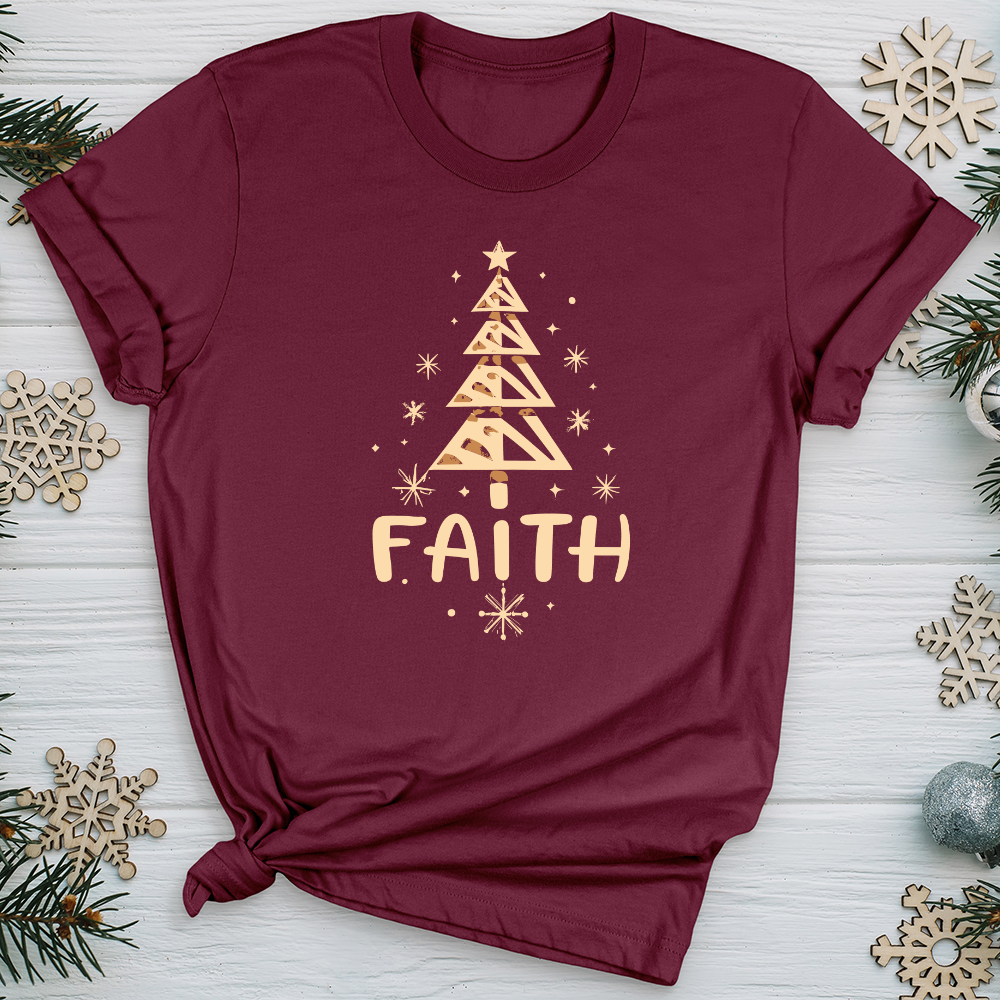 Faith Christmas Tree Softstyle Tee