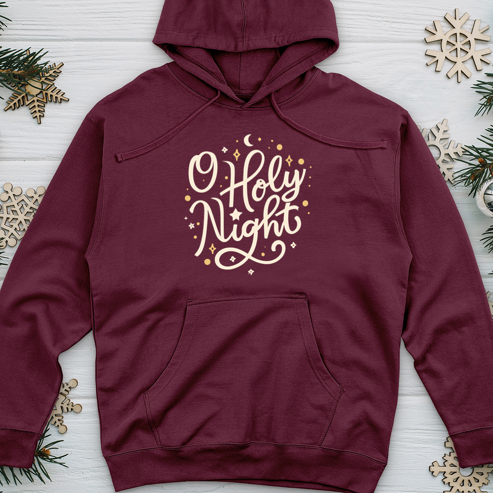 O Holy Night Midweight Hooded Sweatshirt