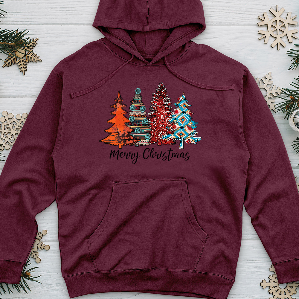 Texas Christmas Midweight Hooded Sweatshirt