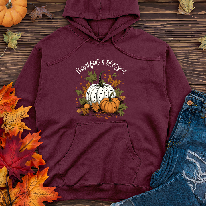 Thankful & Blessed Pumpkin Patch Midweight Hoodie