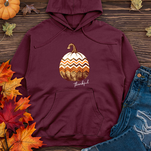 Thankful Retro Cozy Pumpkin Midweight Hoodie