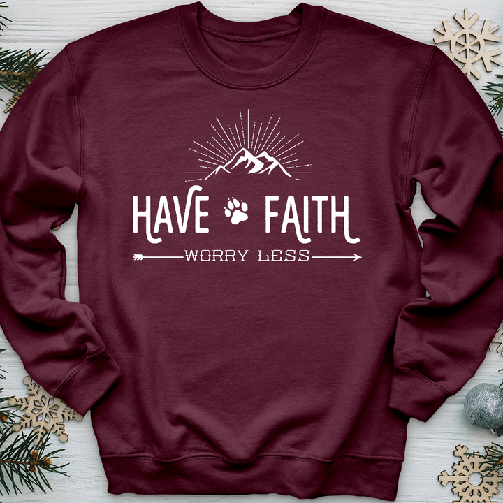 Have Faith Worry Less Crewneck