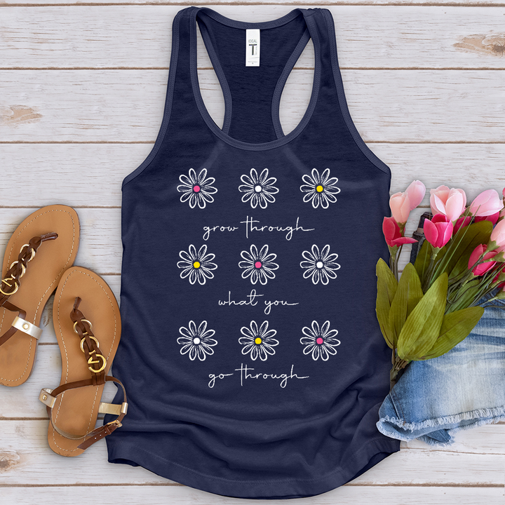 Grow Through White Daisies Tank Top