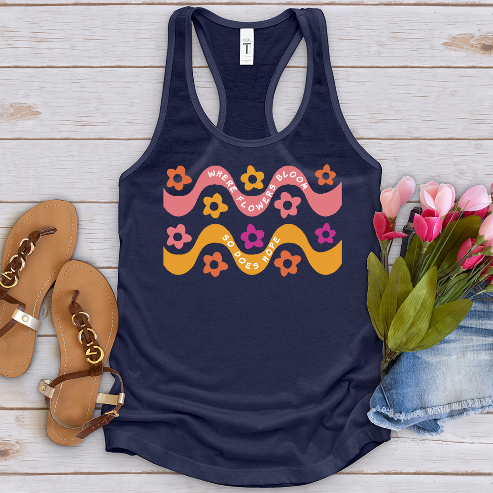 Where Flowers Bloom Daisy Pattern Tank Top