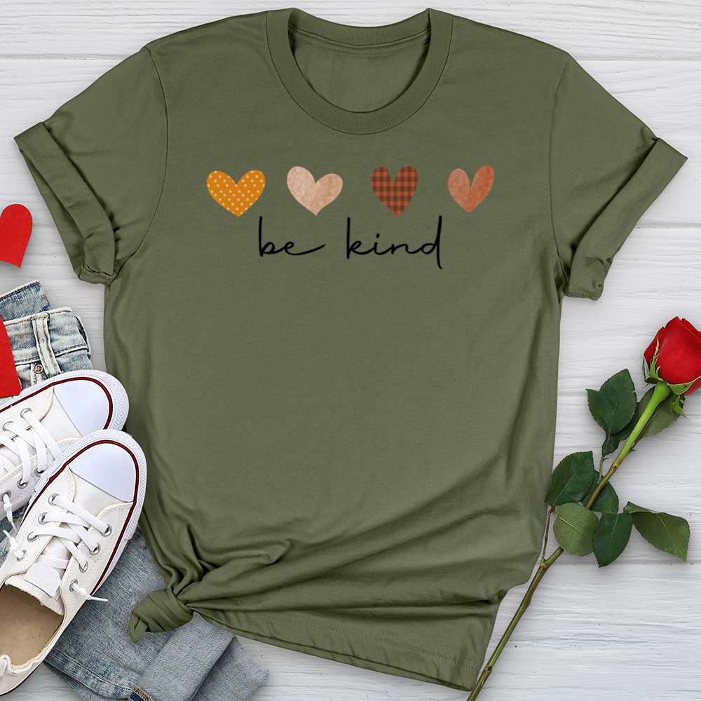 Be Kind Autumn Hearts Softstyle Tee