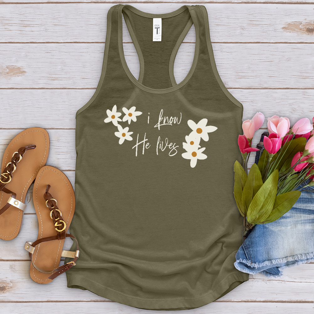 Because He Lives Cute Daisies Tank Top