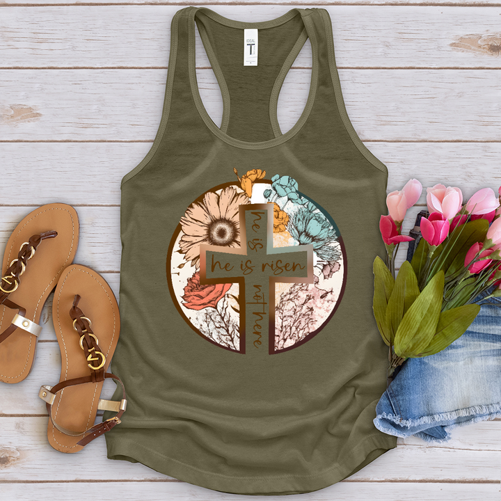 He Is Risen Cross Tank Top