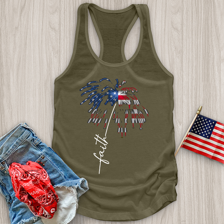 Firework Faith Flower Tank Top