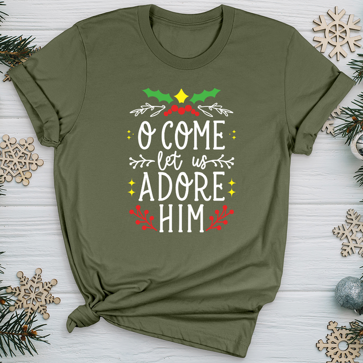 O Come Let Us Adore Him Softstyle Tee