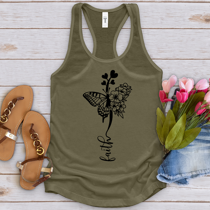 Faith Butterfly Hearts Tank Top