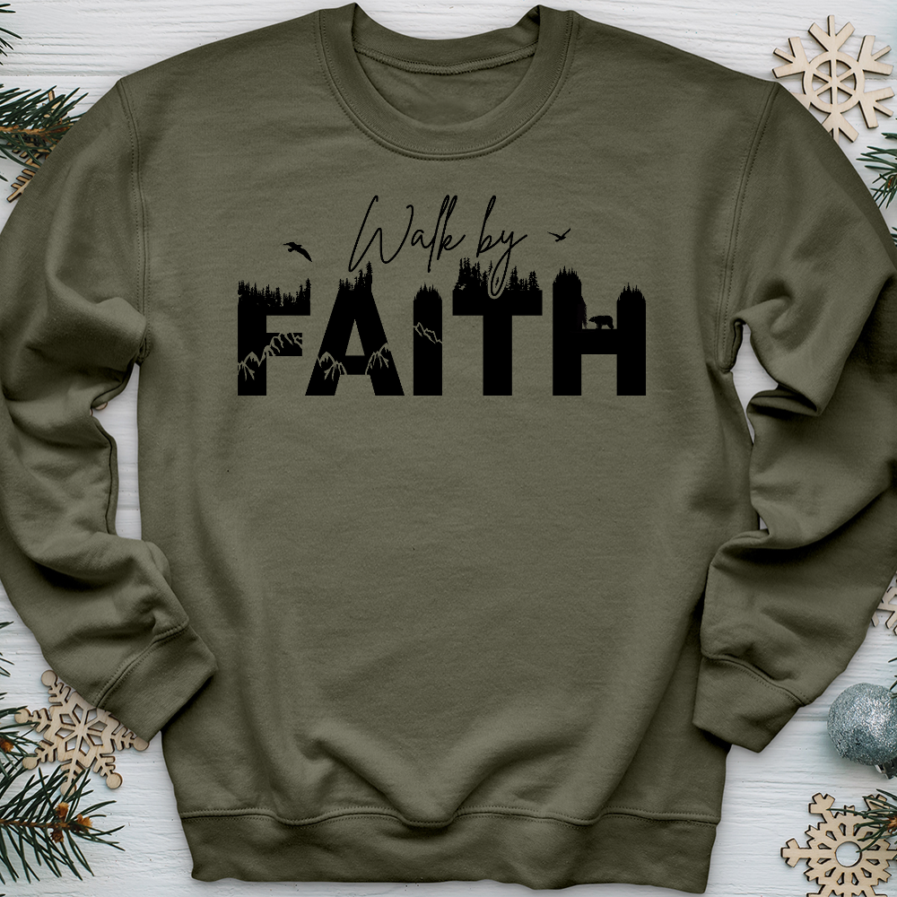 Walk by Faith Wilderness 01  Crewneck