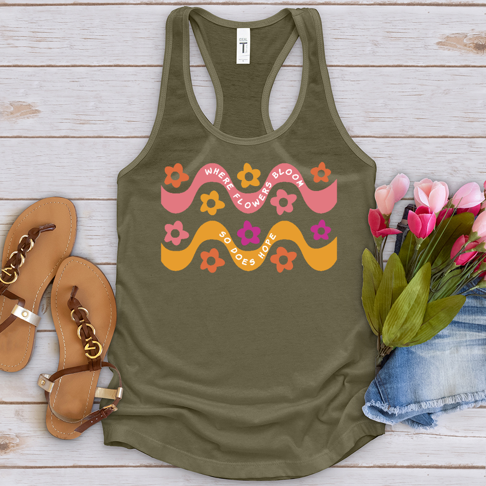 Where Flowers Bloom Daisy Pattern Tank Top