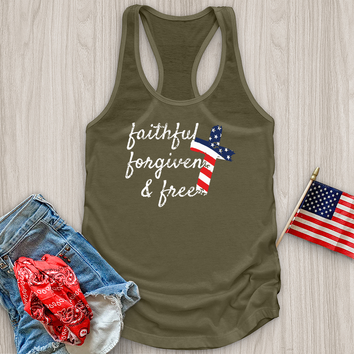 Faithful Stripes Flag Tank Top