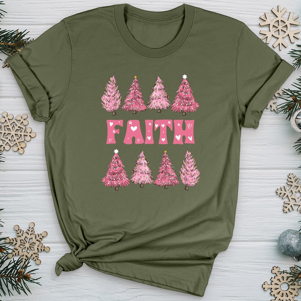 Pink Christmas Tree Softstyle Tee