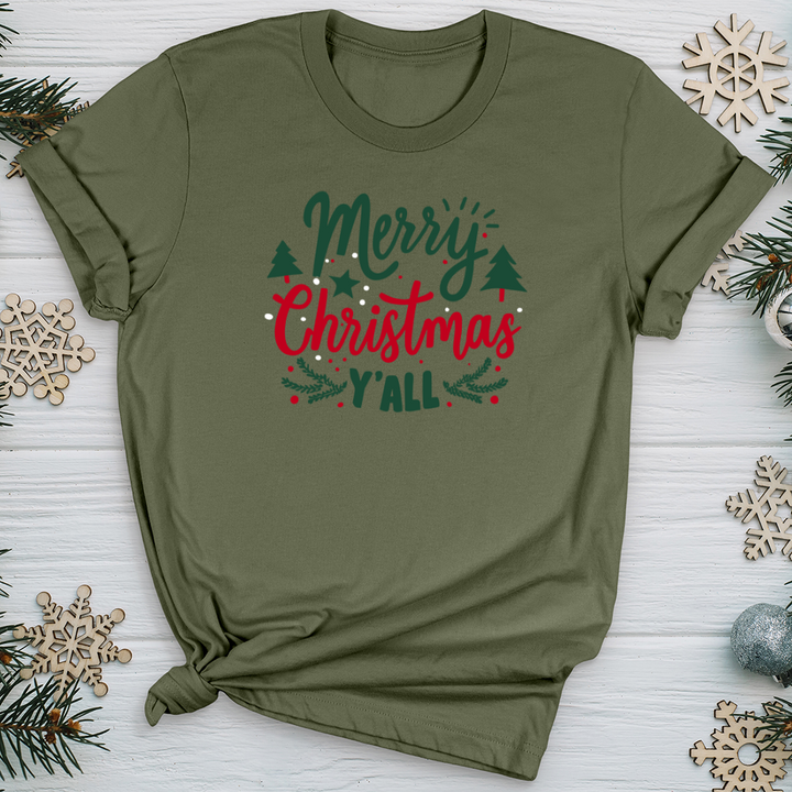 Merry Blessed Christmas Colors Softstyle Tee