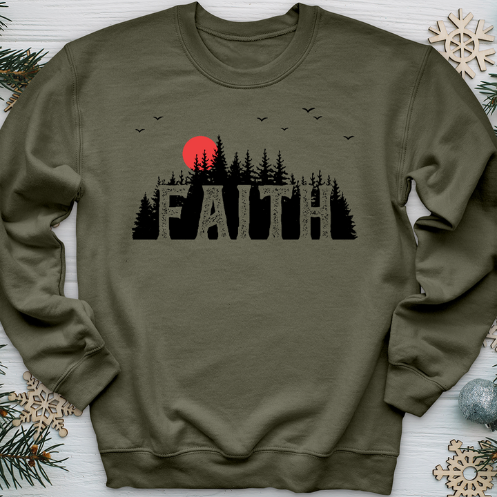 Faith Evergreens Crewneck