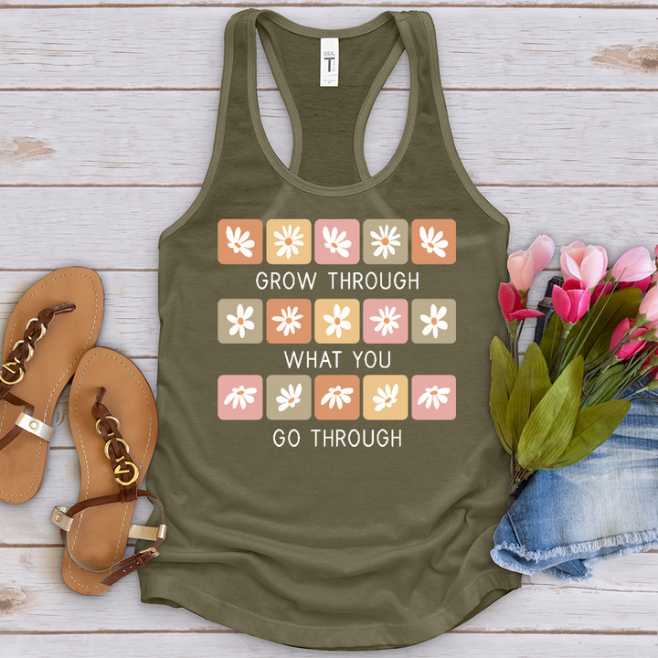 Grow Through Retro Daisies Tank Top