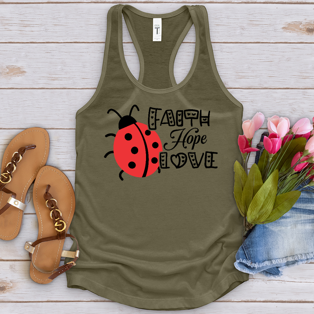 Faith Hope Love Lady Tank Top