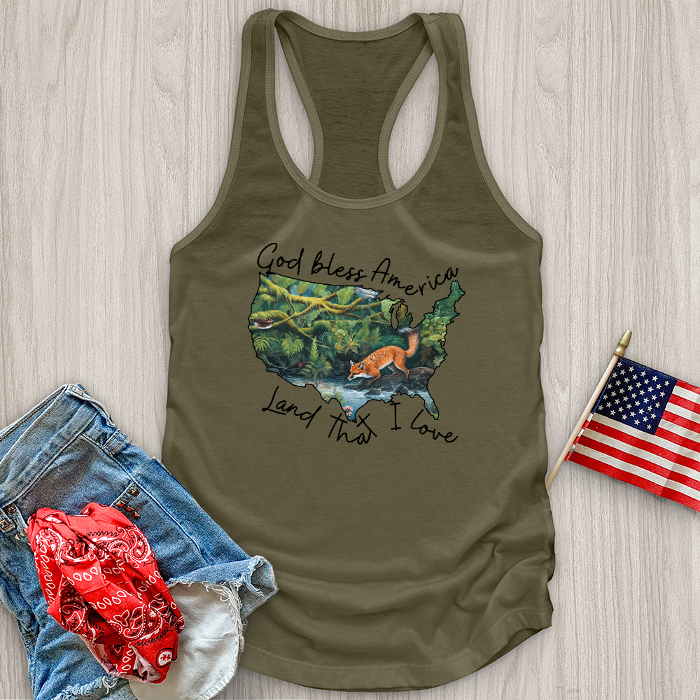 Forest With Animals in It Tank Top