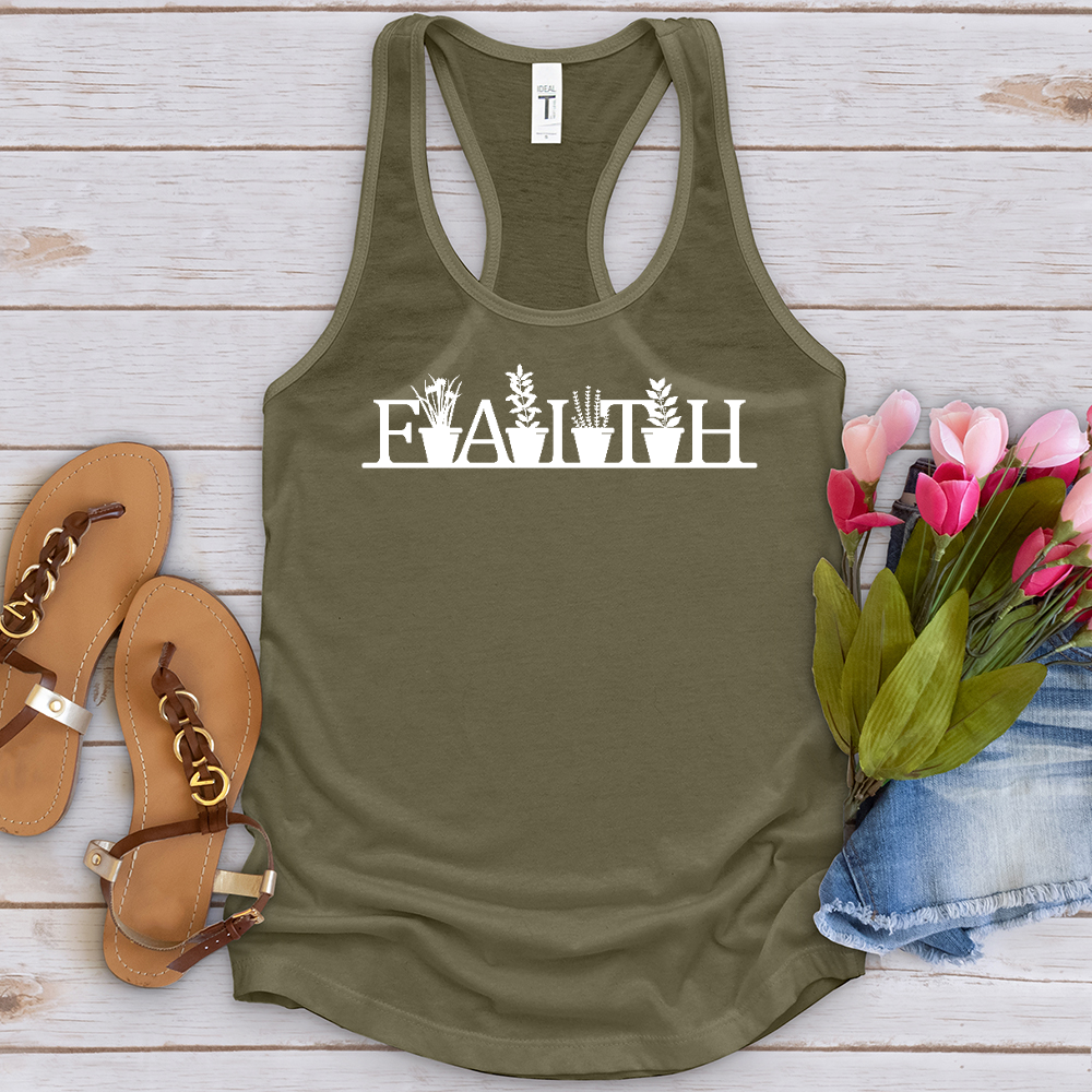 Faith Garden Letters Tank Top