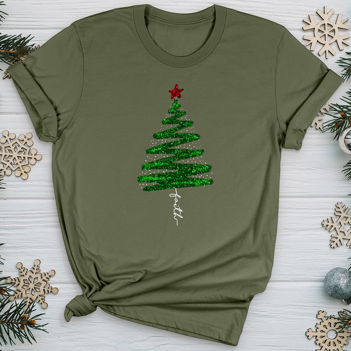 Green Sparkling Tree Softstyle Tee