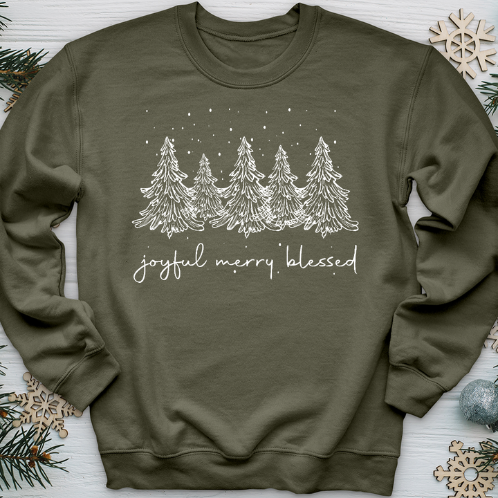 Winter Forest Snow Crewneck