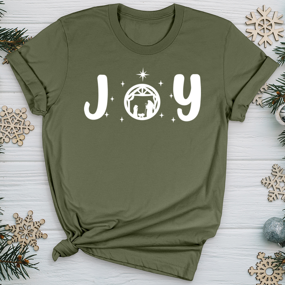 Joy Nativity Softstyle Tee