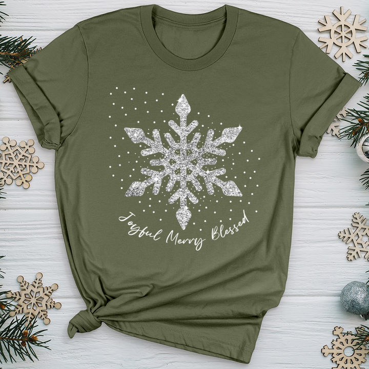 Snowflake Silver Giliters 03 Softstyle Tee