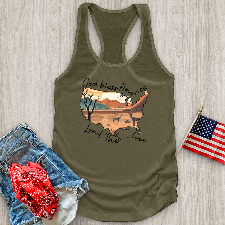 Desert With Animal Tank Top