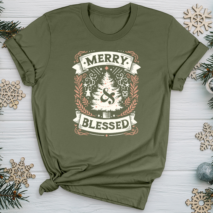 Merry & Blessed Softstyle Tee