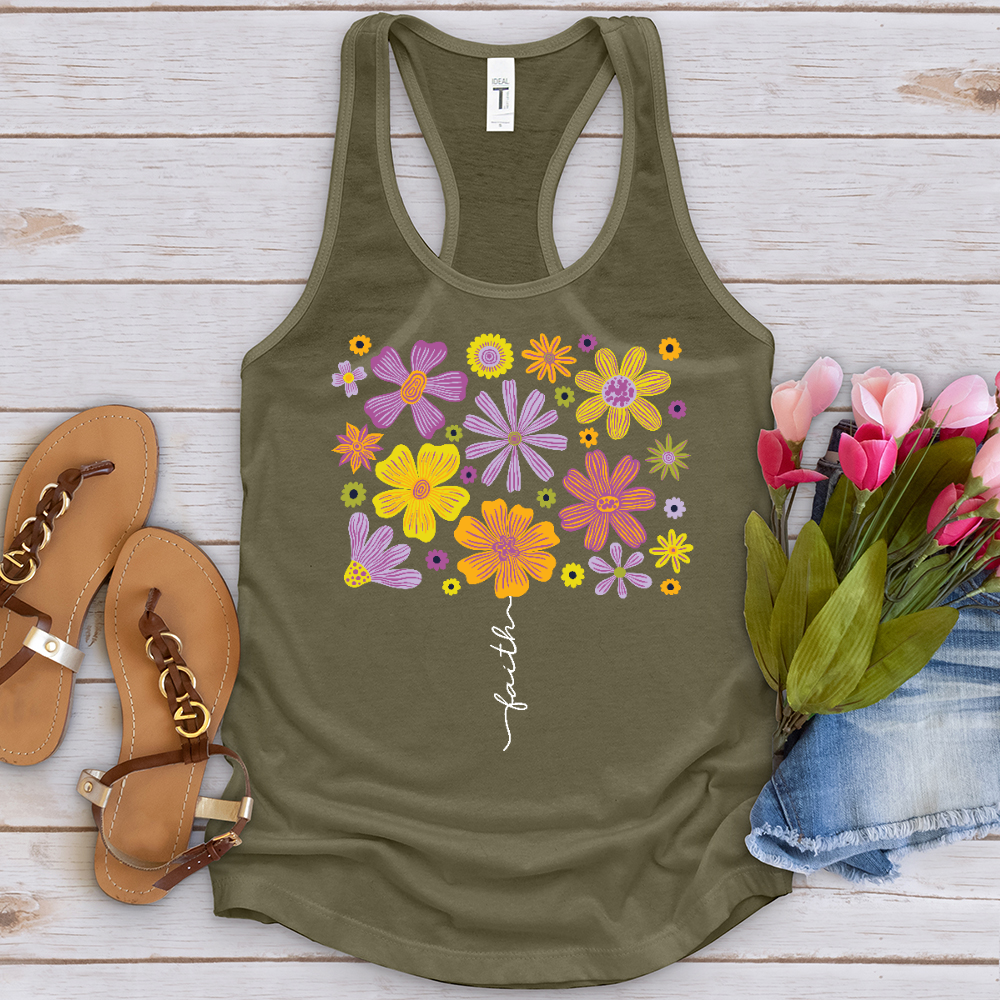 Faith Flower Set Tank Top