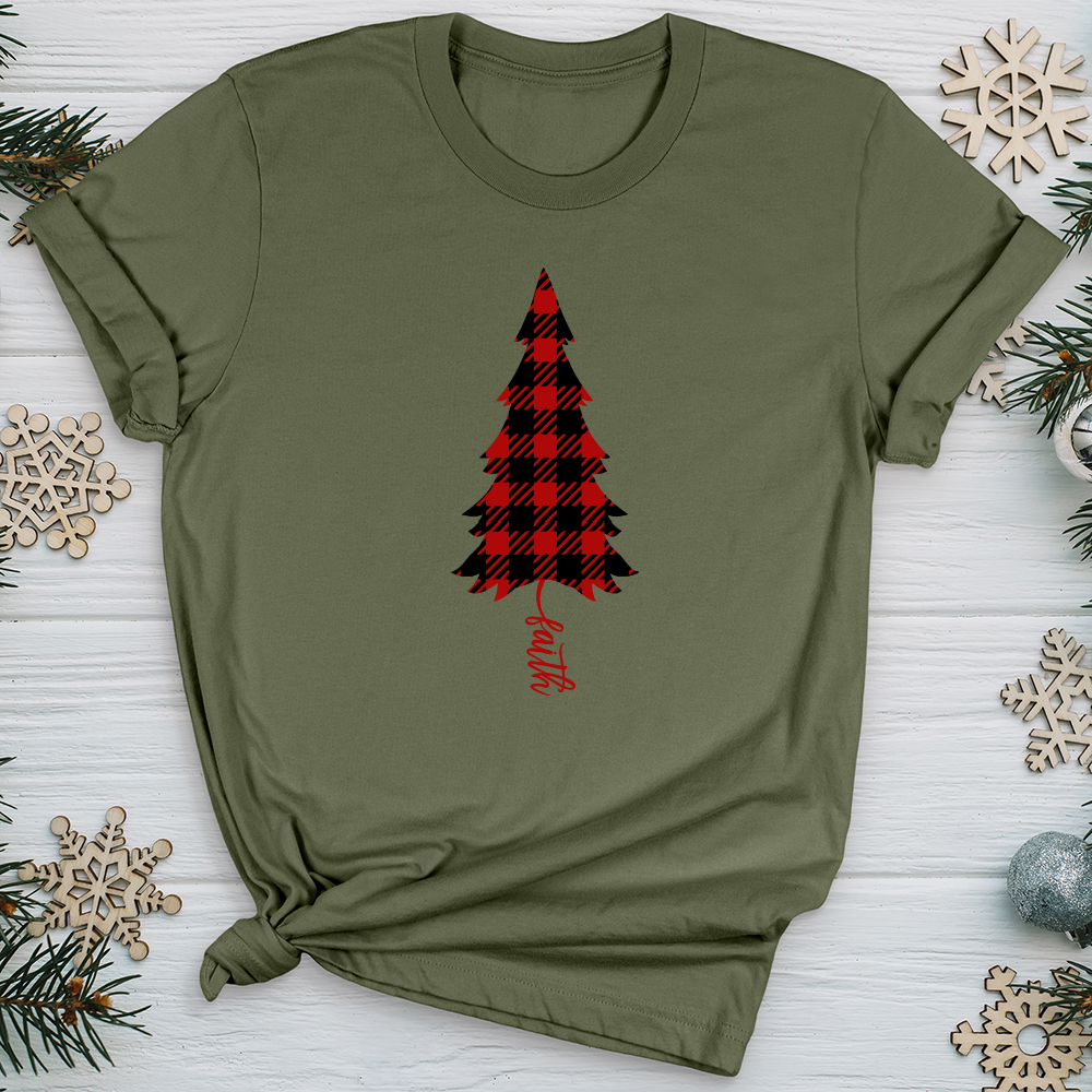 Faith Christmas Pattern Softstyle Tee