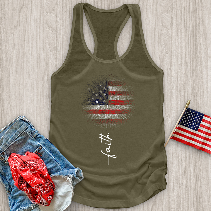 Firework Faith Flower Tank Top