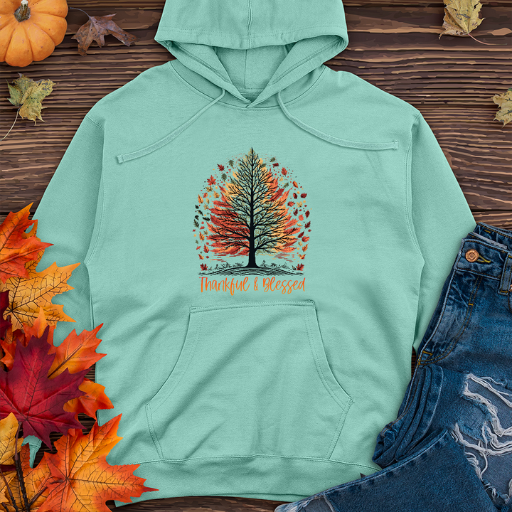 Thankful Blessed Woodland Journey Midweight Hoodie