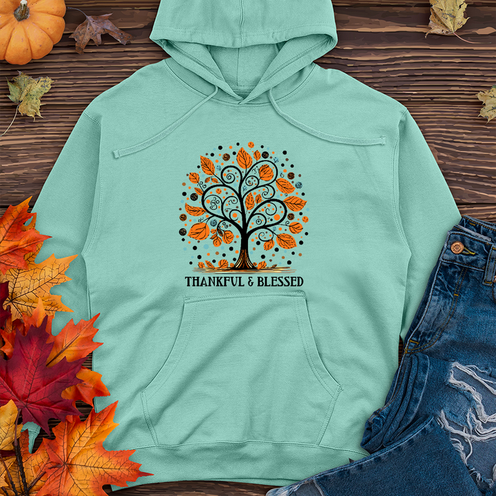 Thankful Halloween Spots Midweight Hoodie