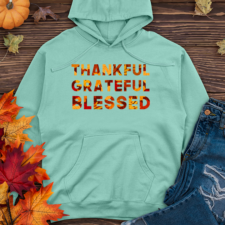 TGB fall pattern heathered tee Midweight Hoodie