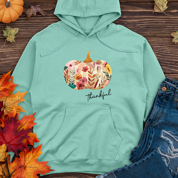 Thankful Garden Pumpkin   Midweight Hoodie