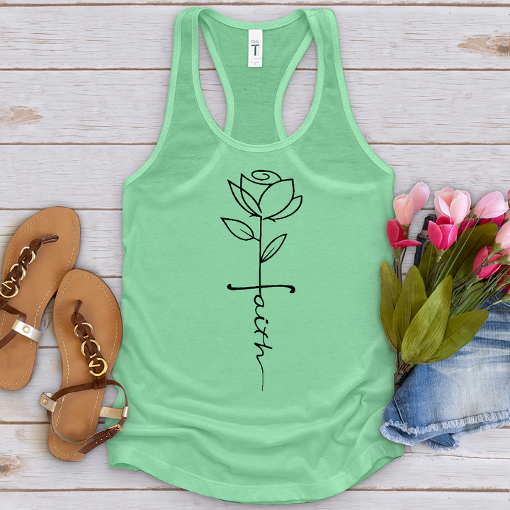 Faith Flower Stem Tank Top