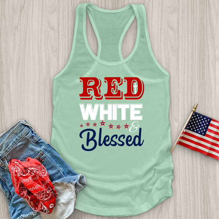 Red White & Blessed Tank Top