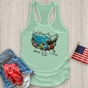 Ocean With Animals in It Tank Top